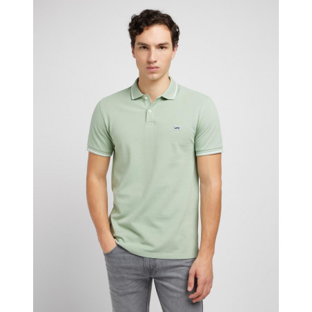 Polo pánské Lee 112349953 pique polo intuition grey