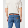 Pánský opasek Wrangler 112125433 W0080US6K belt cognac, kožený opasek
