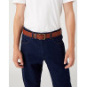 Pánský opasek Wrangler 112125433 W0080US6K belt cognac, kožený opasek