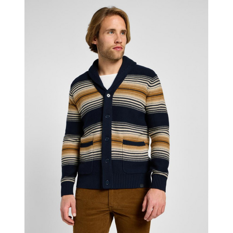 Pánský svetr Lee 112357966 frontier cardigan navy