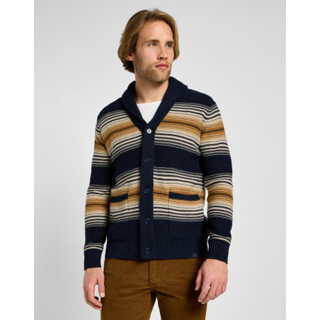 Pánský svetr Lee 112357966 frontier cardigan navy