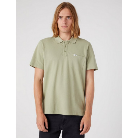 Pánské tričko Wrangler W7BJK4G15 Polo Shirt Tea Leaf